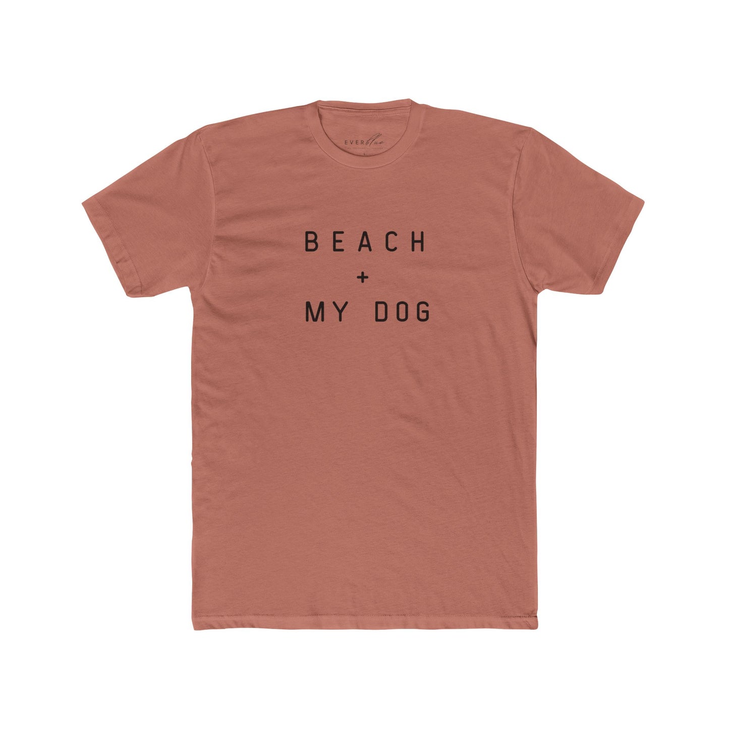 Beach + My Dog Unisex Cotton Crew Tee - Casual Summer Shirt