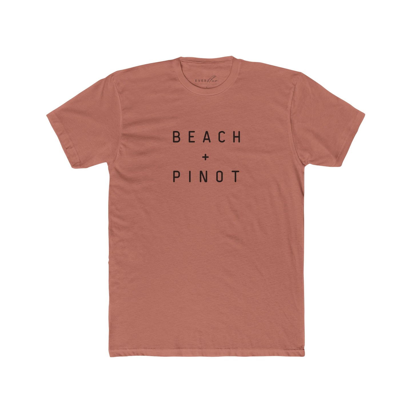 Beach + Pinot Unisex Cotton Crew Tee - Casual Summer Shirt