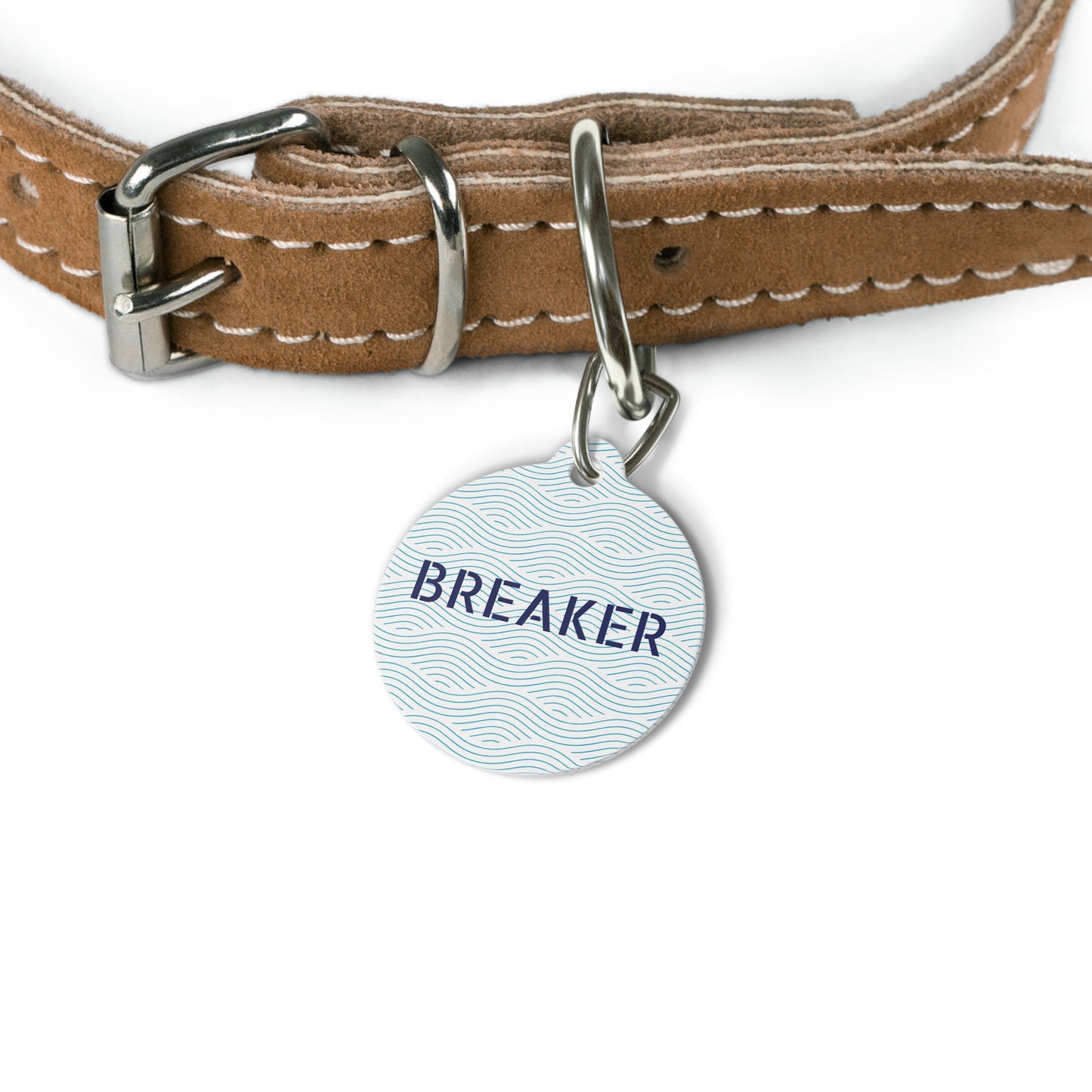 Coastal Wave Pet Tag – Personalized Pet ID