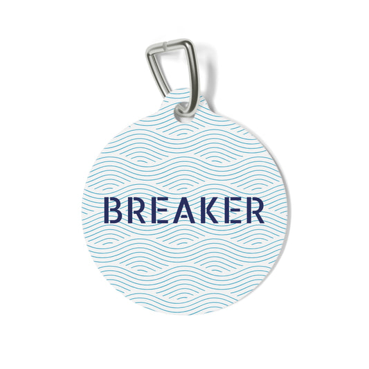 Coastal Wave Pet Tag – Personalized Pet ID