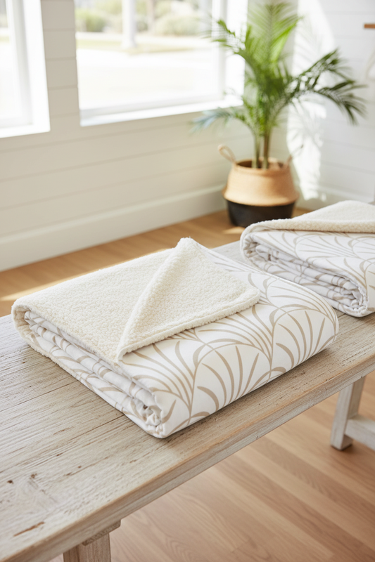 Palm Haven Blanket – Luxe Throw