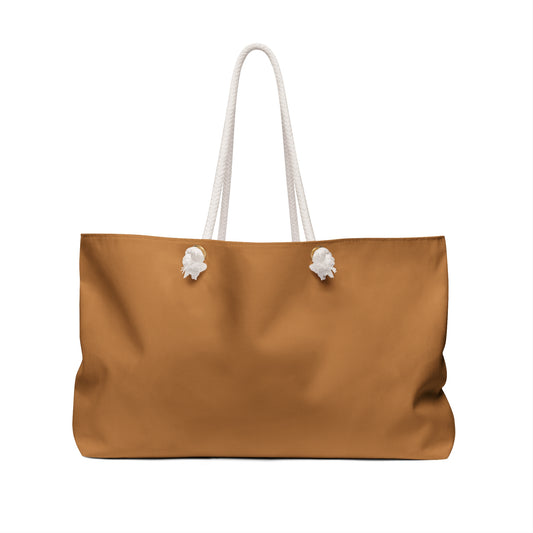 Cheetah Palm Weekender Bag - Caramel