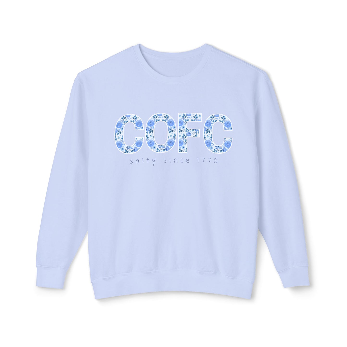 COFC Floral Crewneck – College of Charleston “Salty Since 1770” Edition