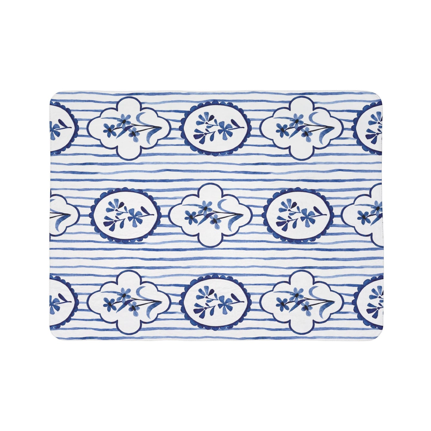 Watercolor Bloom Blanket – Luxe Throw