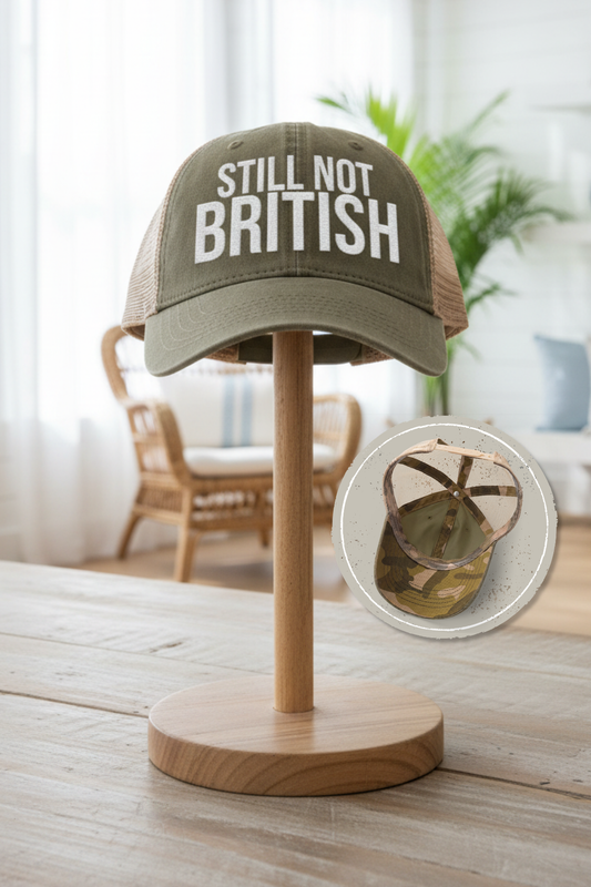 Still Not British - Women's Washed Mesh-Back Cap