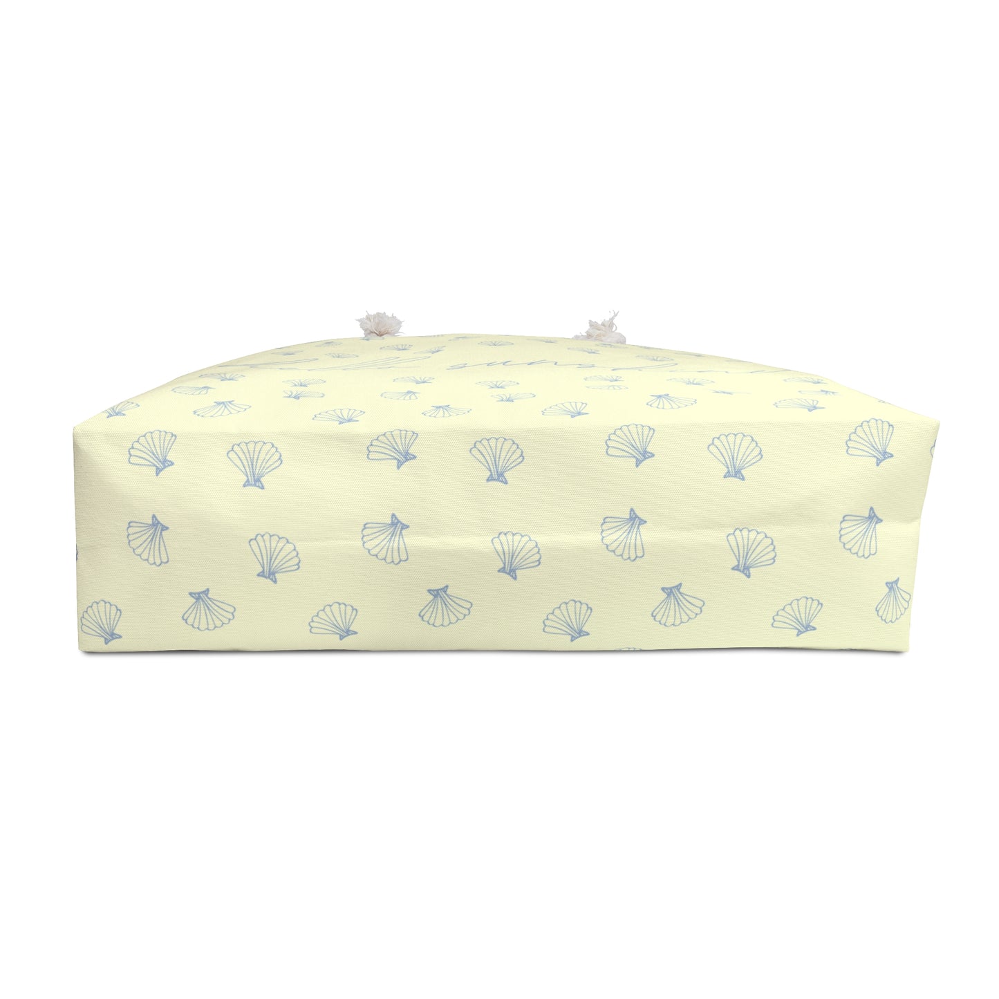 Butter Yellow "Hello Sunshine" Seashell Weekender Tote