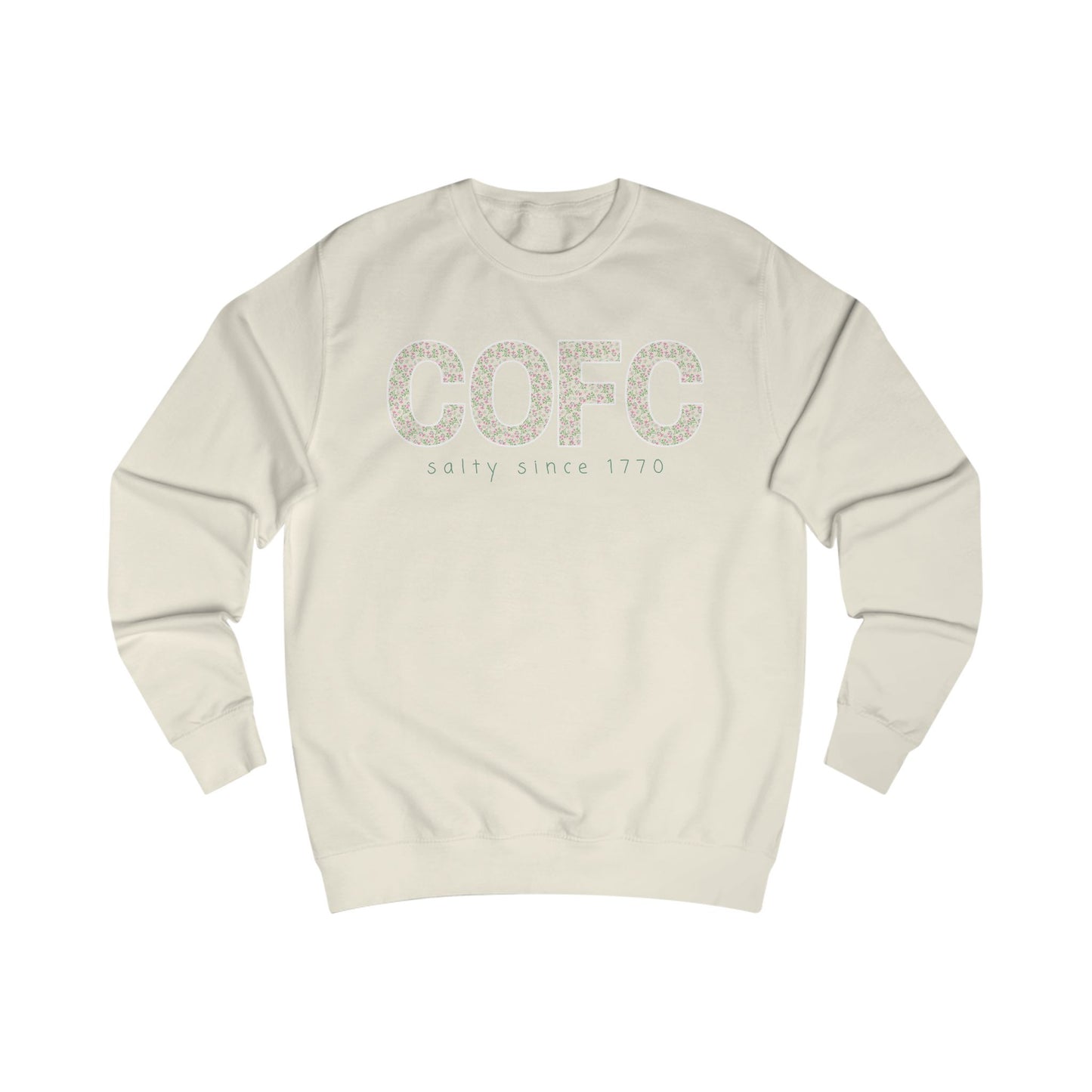 COFC Floral Crewneck – College of Charleston “Salty Since 1770” Edition
