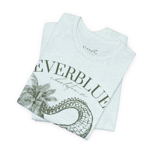 Vintage Alligator & Palms Tee – Everblue Charleston Edition