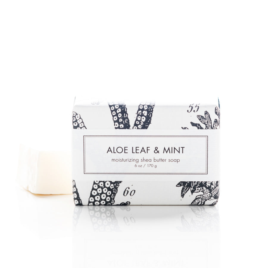 Aloe Leaf & Mint - Shea Butter Soap