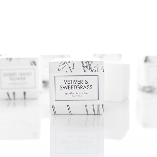 Vetiver & Sweetgrass - Sparkling Bath Tablets