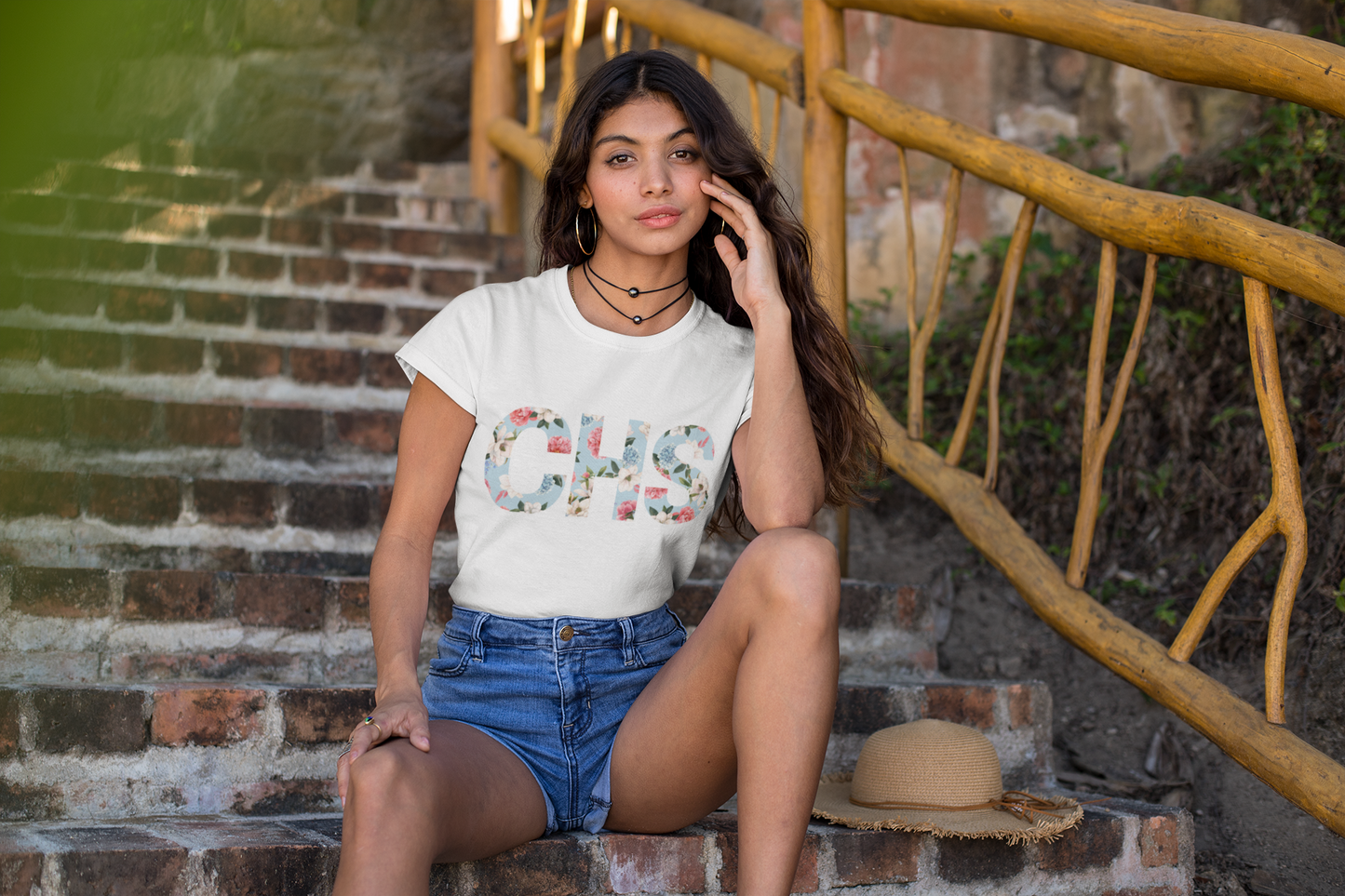 Floral CHS Women's Softstyle Tee - Casual Wear, Gift for Friends, Spring Fashion, Everyday Comfort, Unique Style