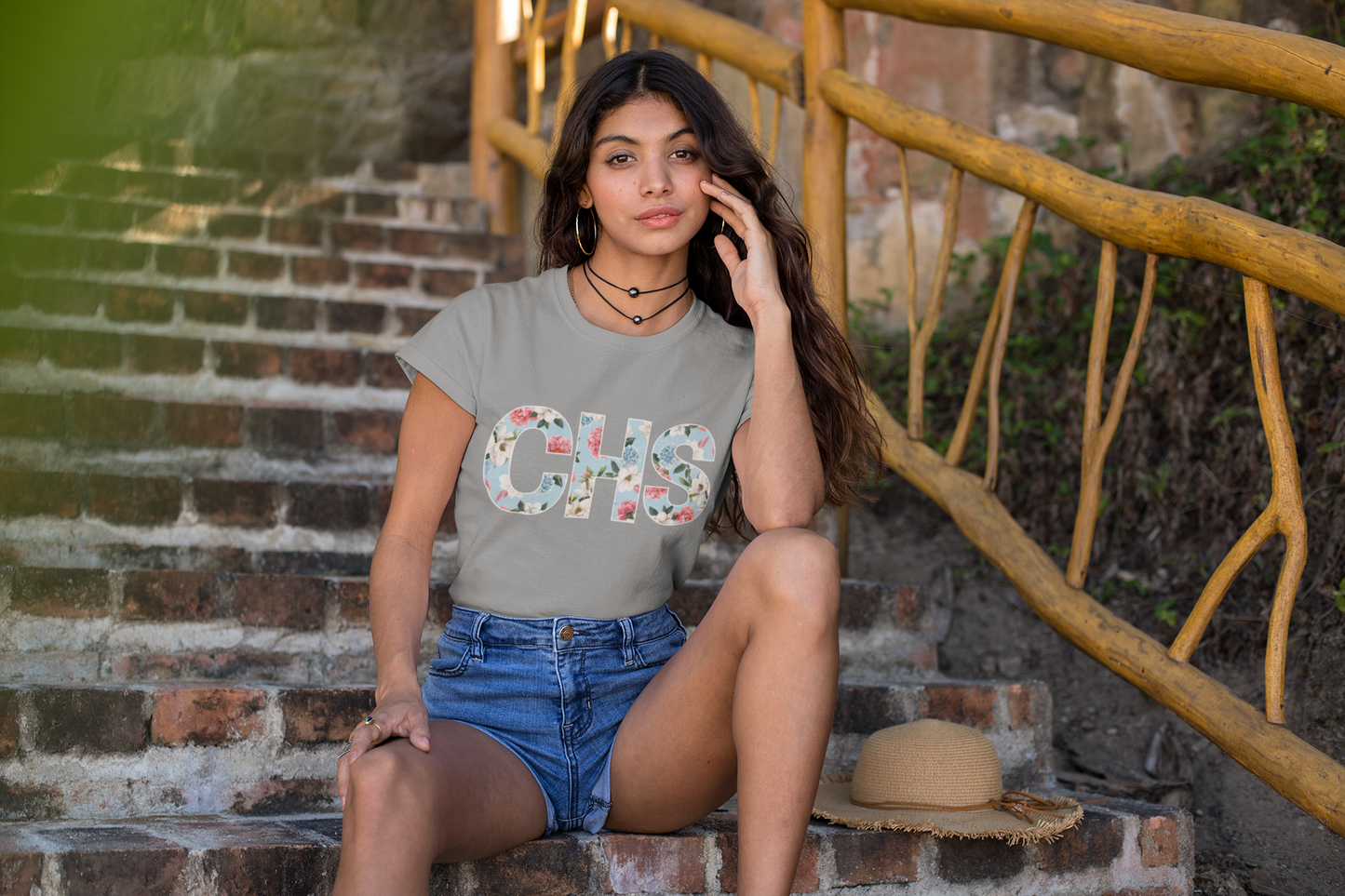 Floral CHS Women's Softstyle Tee - Casual Wear, Gift for Friends, Spring Fashion, Everyday Comfort, Unique Style