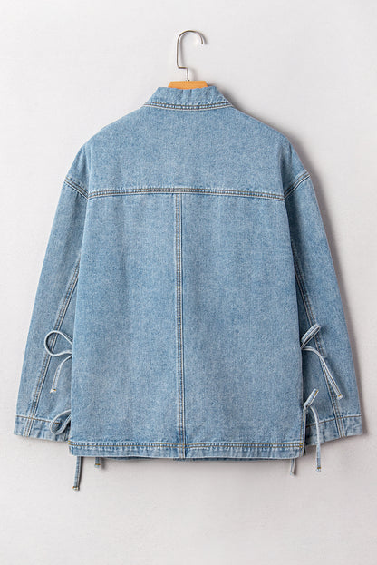 Beau Blue Oversized Denim Jacket – Charleston Coastal Casual