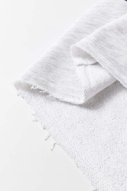 Sail Blue Raw Hem Colorblock Sweatshirt