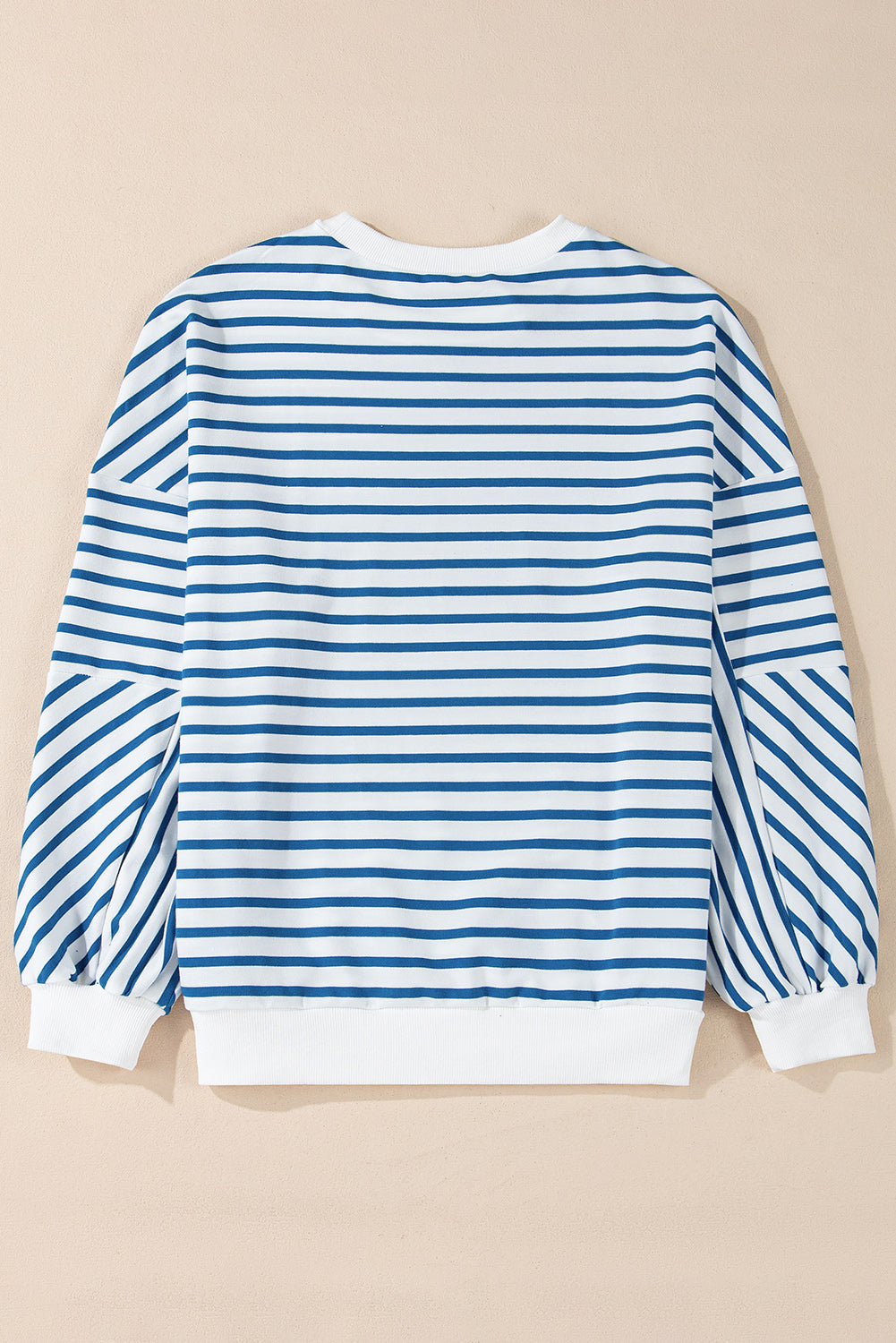 Stripe Colorblock Crewneck
