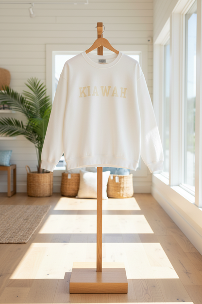 Coastal Collegiate Comfort: The Softstyle Kiawah Crewneck