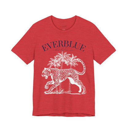 Vintage Cheetah & Palms Tee – Everblue Charleston Edition