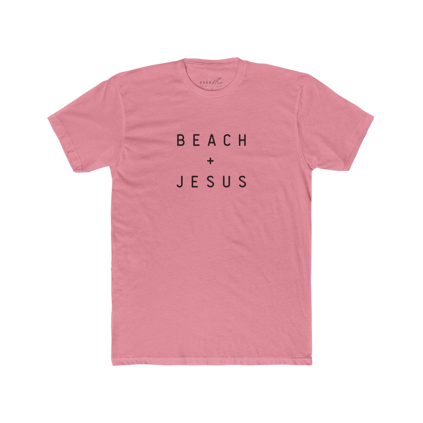 Beach + Jesus Unisex Cotton Crew Tee - Casual Summer Shirt