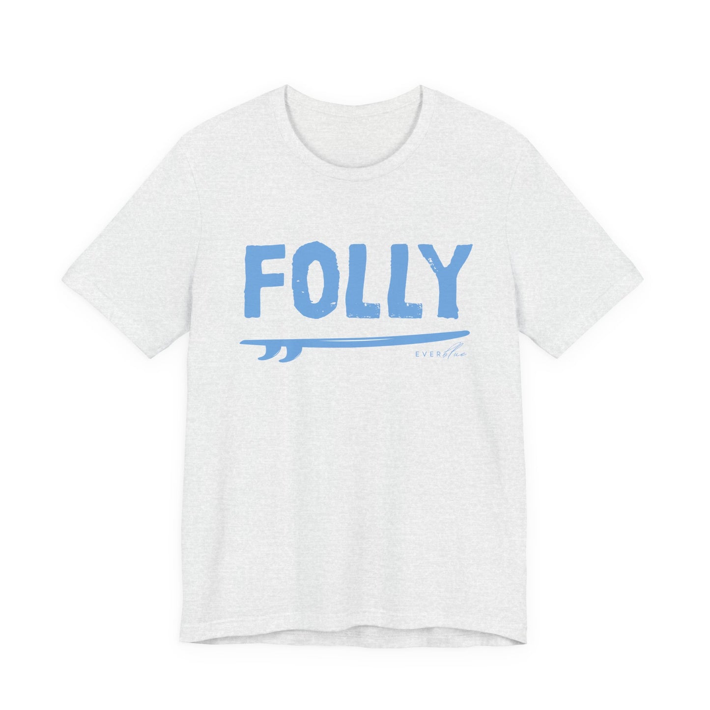 Folly Surf Graphic Tee — Coastal Blue Short Sleeve Shirt