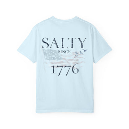Minimal 'Everblue' Logo T-Shirt — Soft Garment-Dyed White Tee