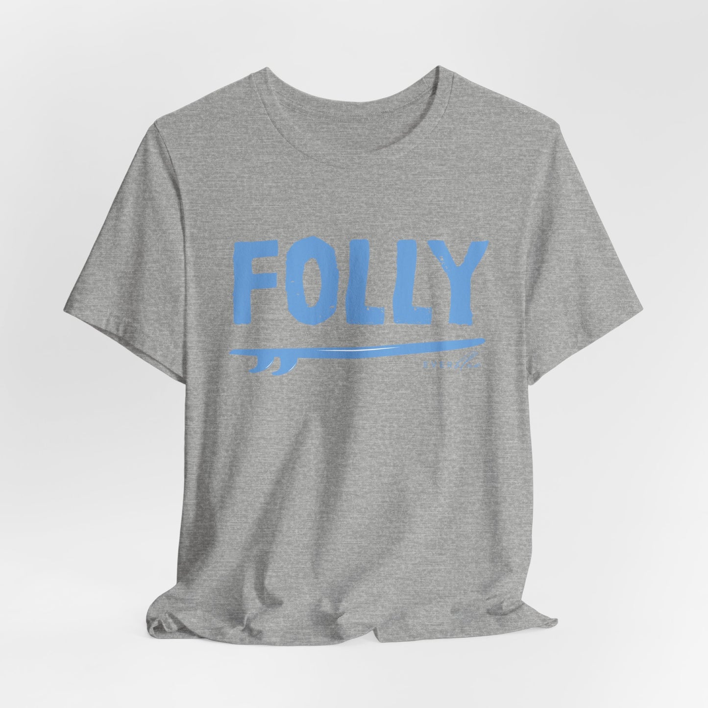 Folly Surf Graphic Tee — Coastal Blue Short Sleeve Shirt