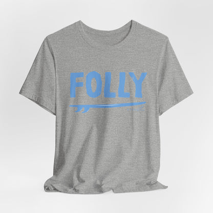 Folly Surf Graphic Tee — Coastal Blue Short Sleeve Shirt