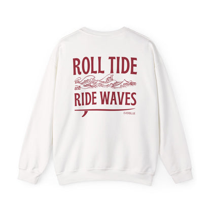 Roll Tide, Ride Waves Crewneck – University of Alabama Gameday Edition