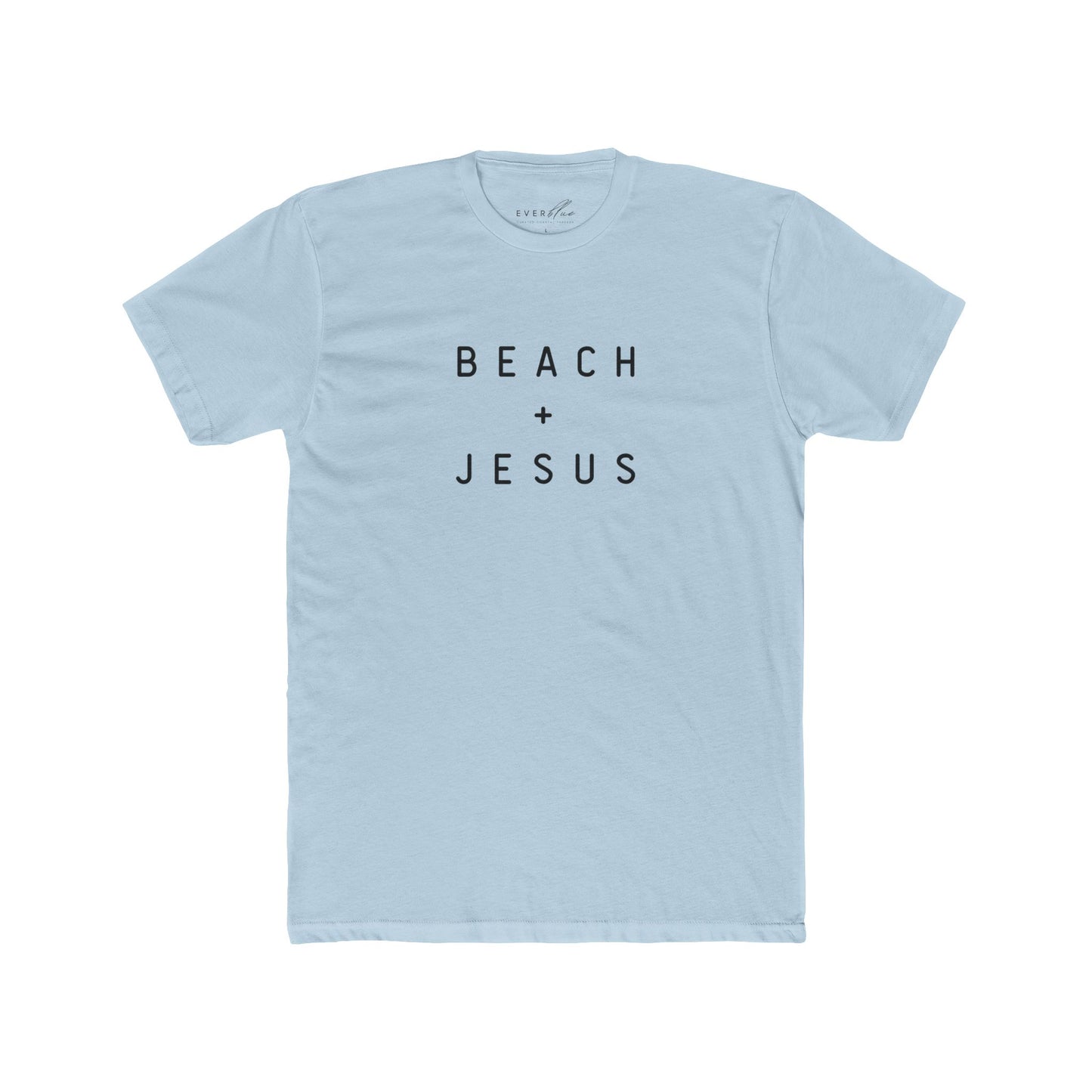 Beach + Jesus Unisex Cotton Crew Tee - Casual Summer Shirt