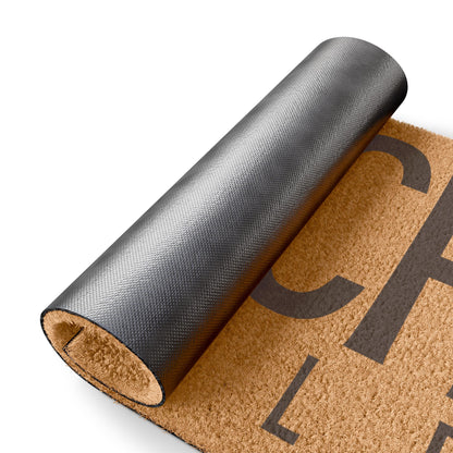 Beach People Doormat – Outdoor Tufted Coir, Navy