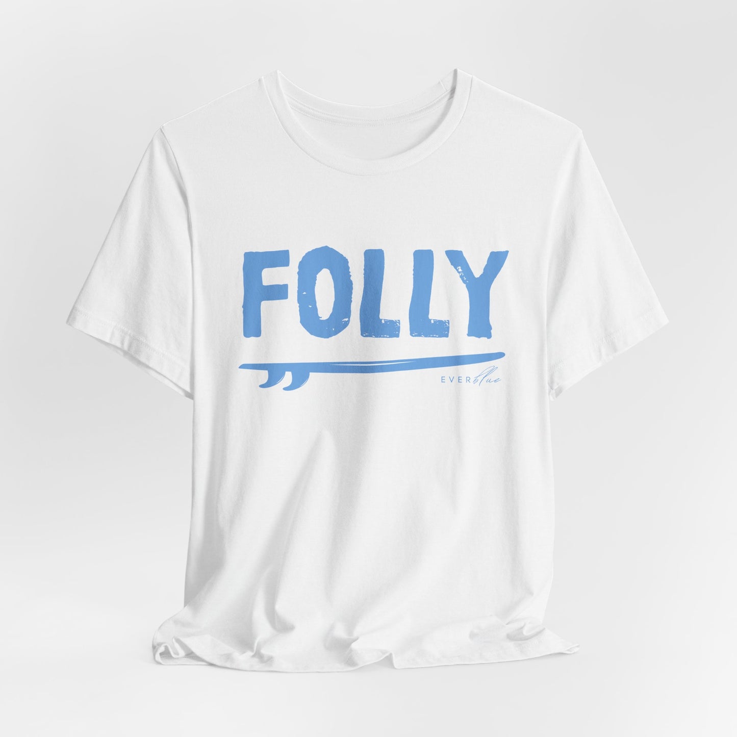 Folly Surf Graphic Tee — Coastal Blue Short Sleeve Shirt