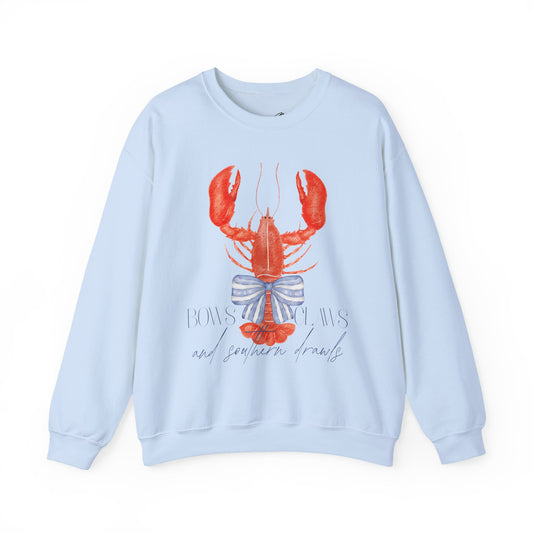 Lobster Love Crewneck Sweatshirt - Unisex Heavy Blend with Coastal Vibes