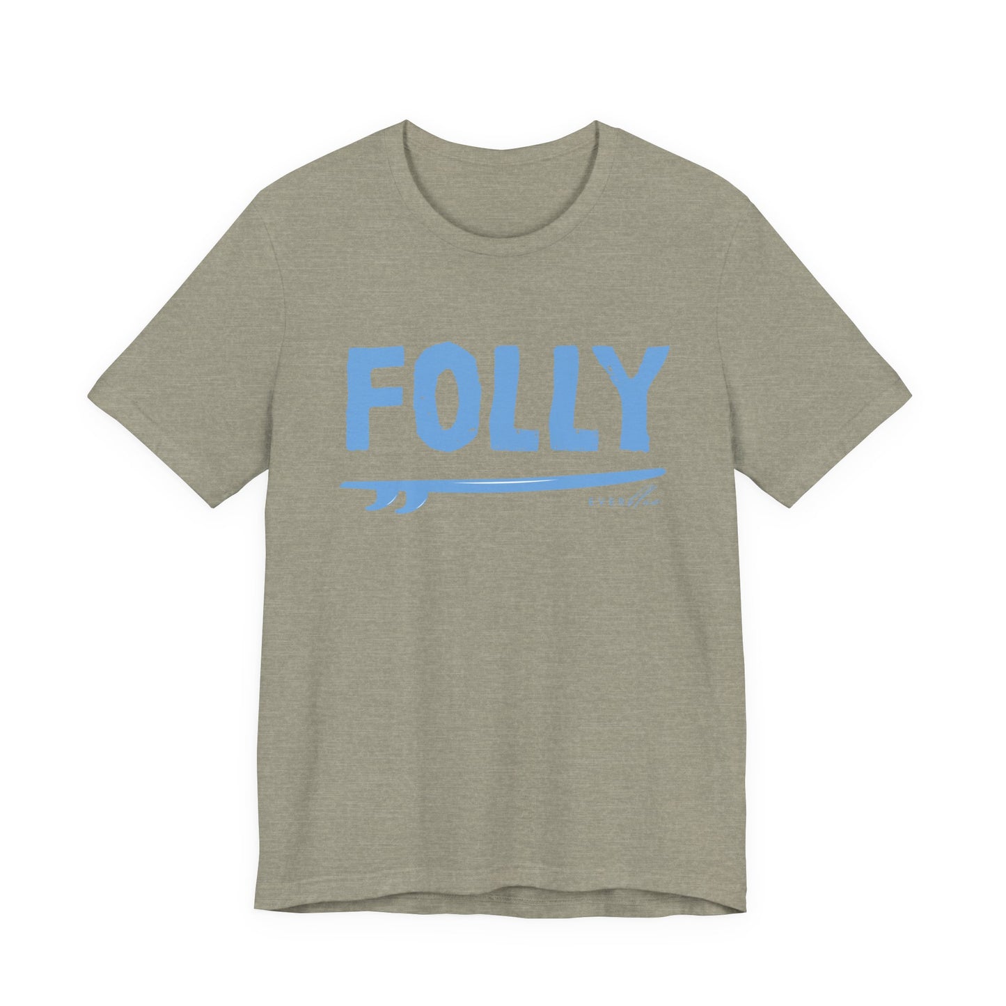 Folly Surf Graphic Tee — Coastal Blue Short Sleeve Shirt