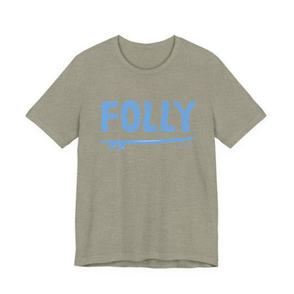 Folly Surf Graphic Tee — Coastal Blue Short Sleeve Shirt