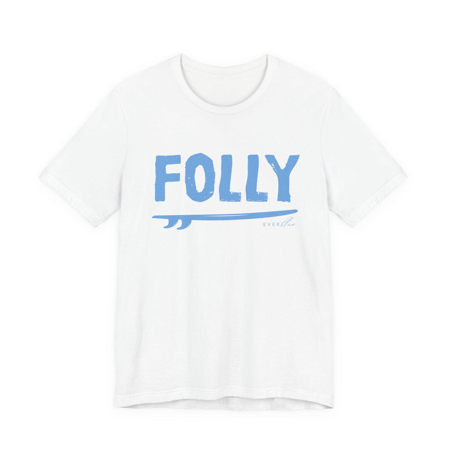 Folly Surf Graphic Tee — Coastal Blue Short Sleeve Shirt