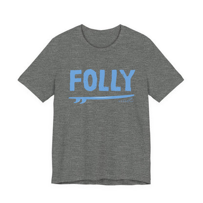 Folly Surf Graphic Tee — Coastal Blue Short Sleeve Shirt