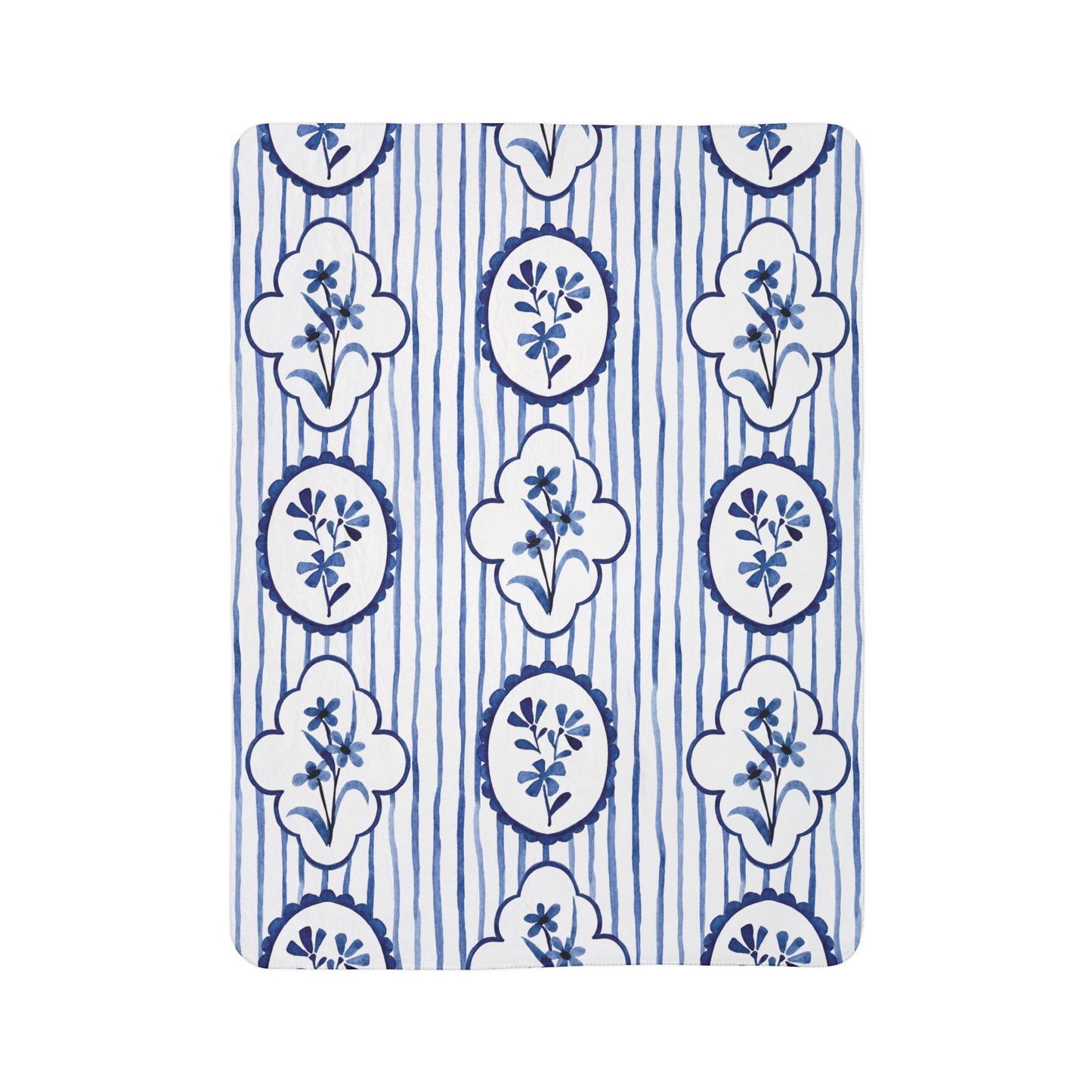 Watercolor Bloom Blanket – Luxe Throw