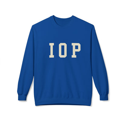 Coastal Collegiate Comfort: The Softstyle IOP Crewneck