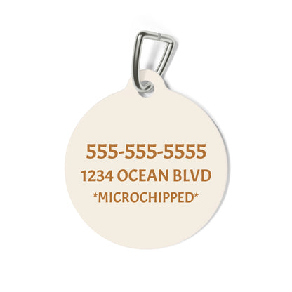 Sun Lover Pet Tag – Personalized Pet ID