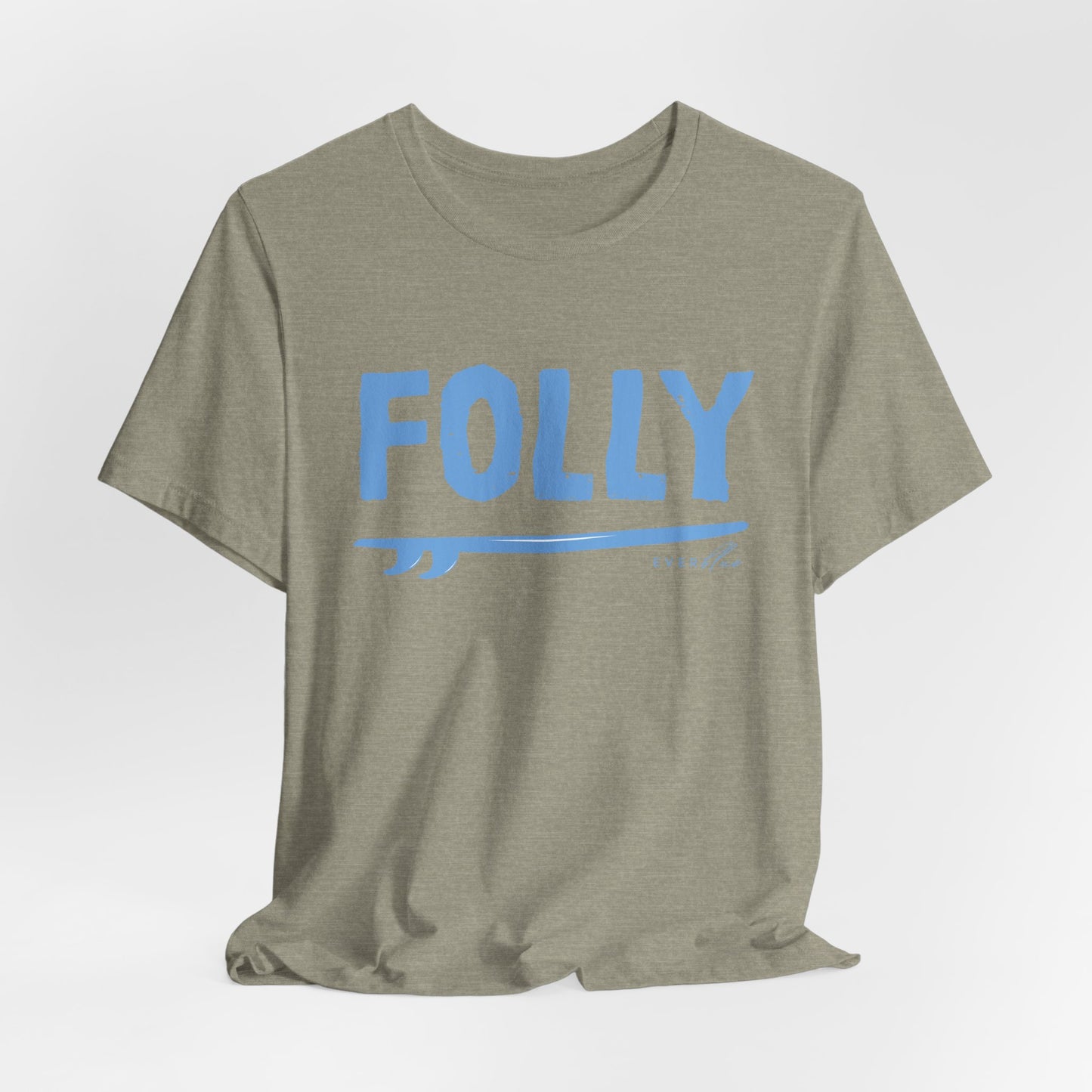 Folly Surf Graphic Tee — Coastal Blue Short Sleeve Shirt