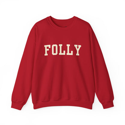 Coastal Collegiate Comfort: The Softstyle Folly Crewneck