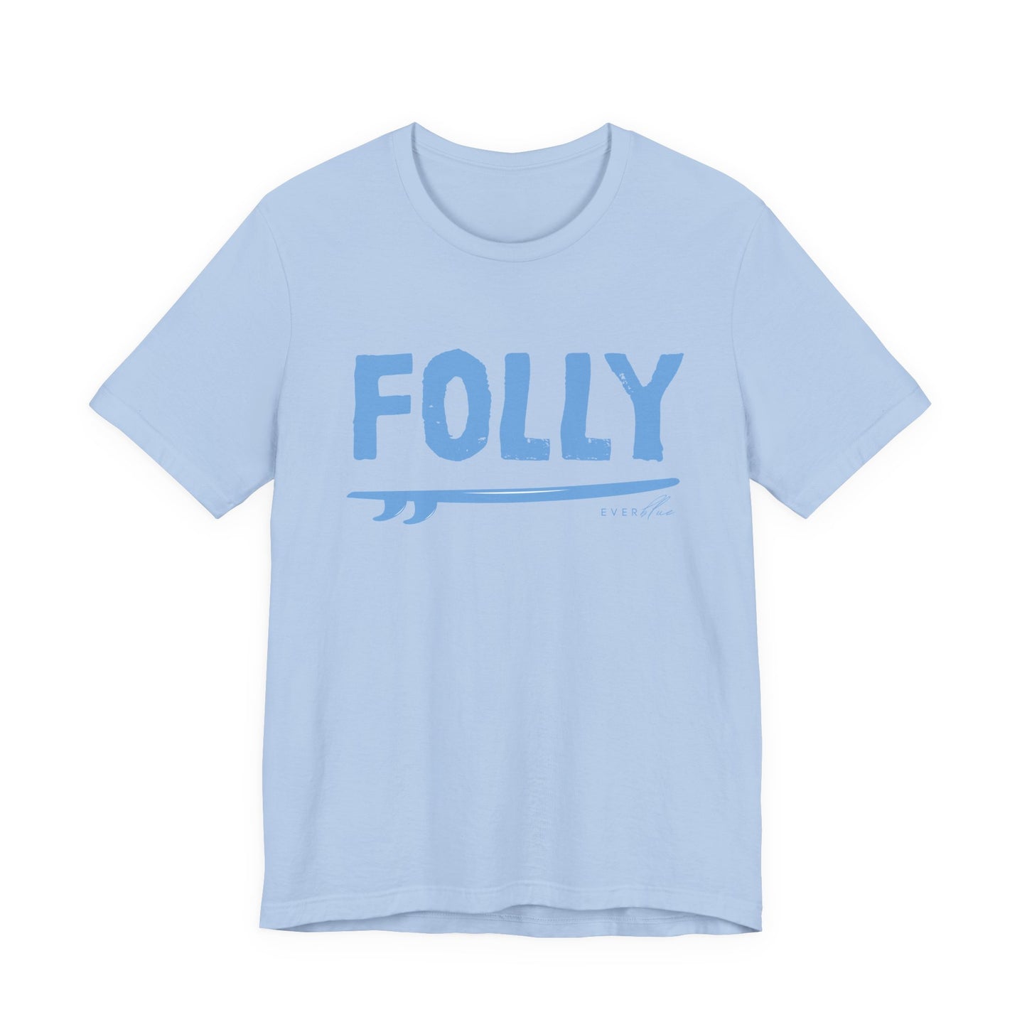 Folly Surf Graphic Tee — Coastal Blue Short Sleeve Shirt