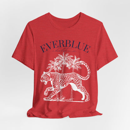 Vintage Cheetah & Palms Tee – Everblue Charleston Edition