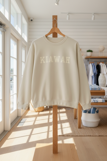 Coastal Collegiate Comfort: The Softstyle Kiawah Crewneck