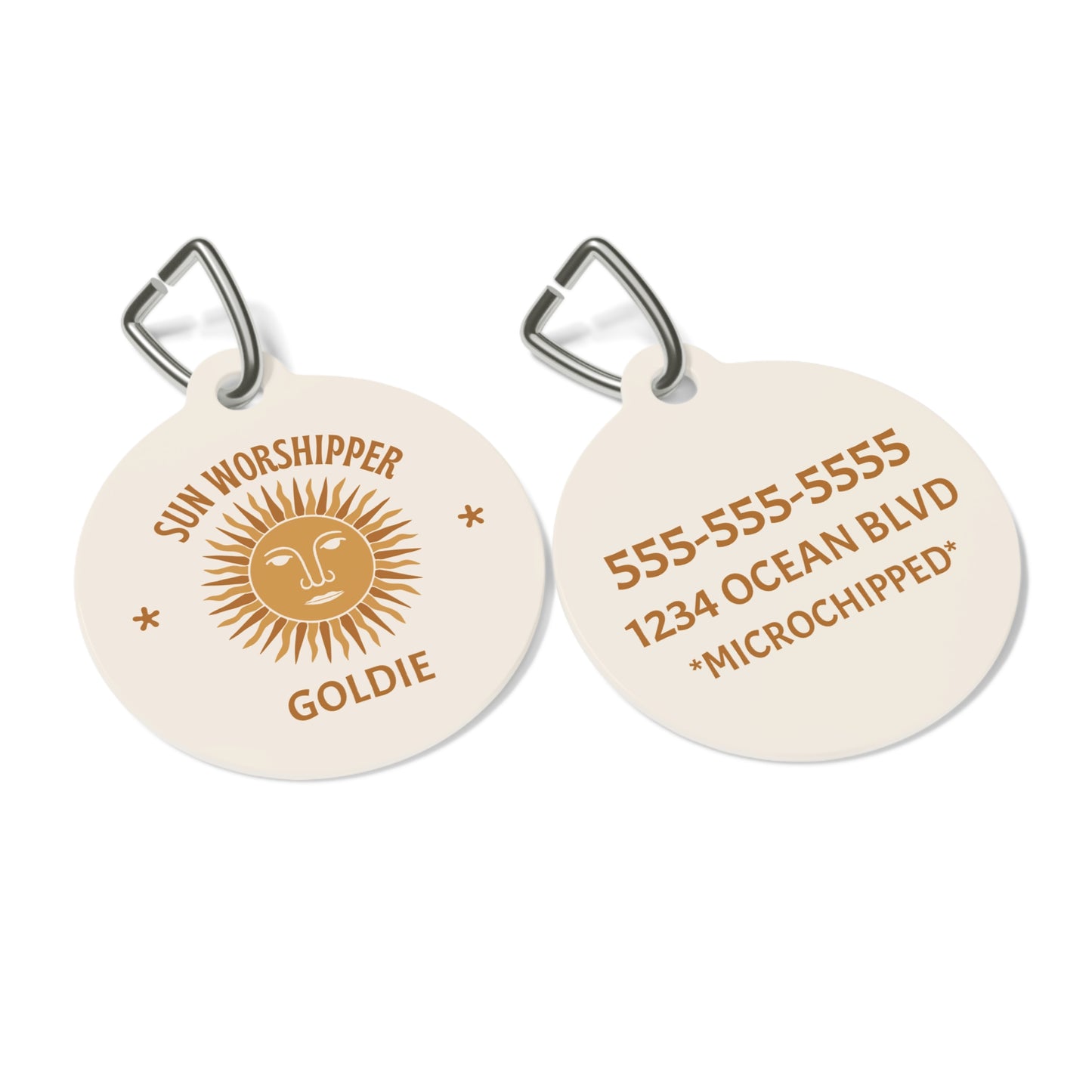 Sun Lover Pet Tag – Personalized Pet ID
