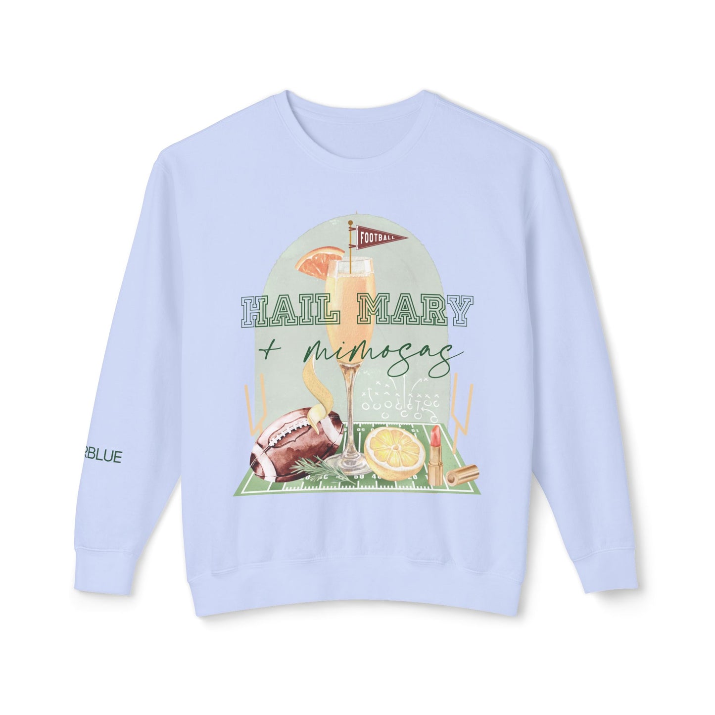 Hail Mary & Mimosas Crewneck – Cute Football Sweatshirt for Women – Sunday Funday Gameday Outfit