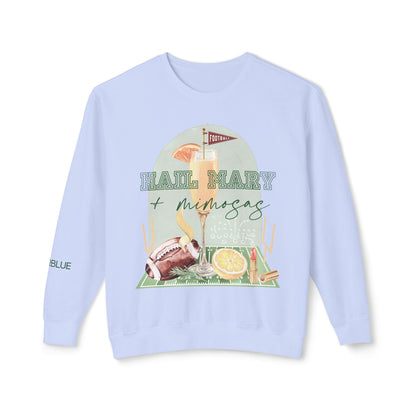 Hail Mary & Mimosas Crewneck – Cute Football Sweatshirt for Women – Sunday Funday Gameday Outfit