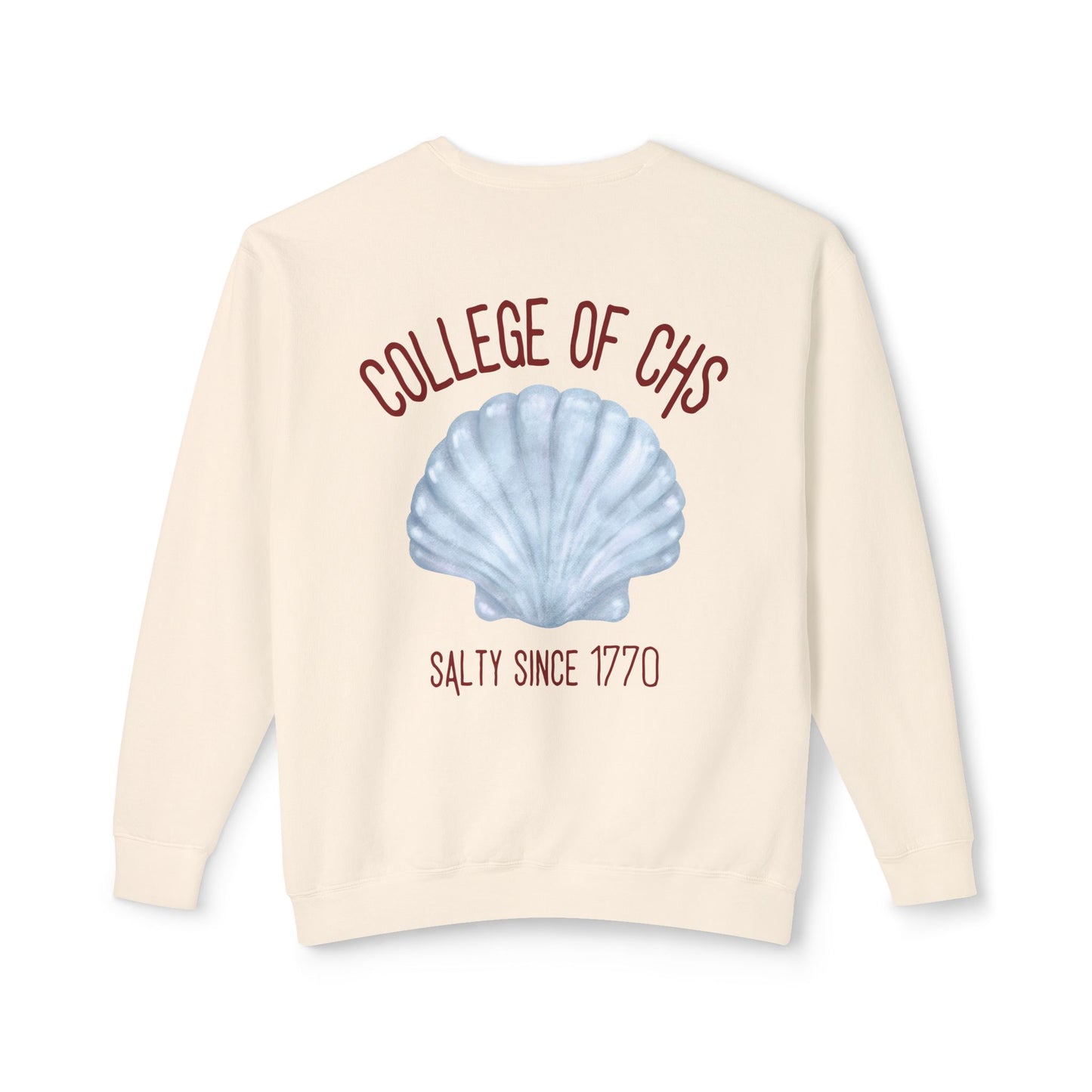 College of CHS Seashell Sweatshirt – Coastal Coquette Edition