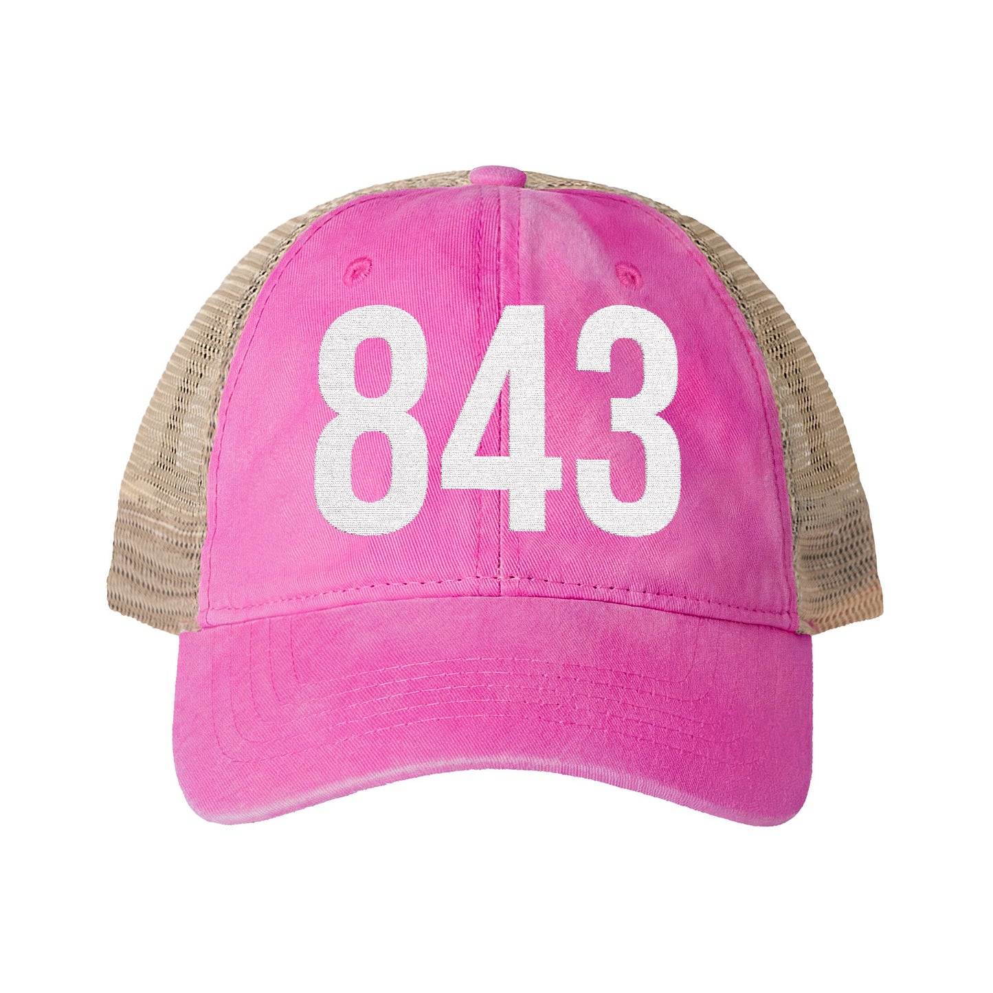 843 Women's Coastal Trucker Hat – Washed Mesh Back Cap