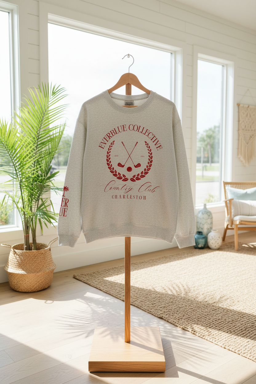 EverBlue Country Club Crewneck – Charleston Edition
