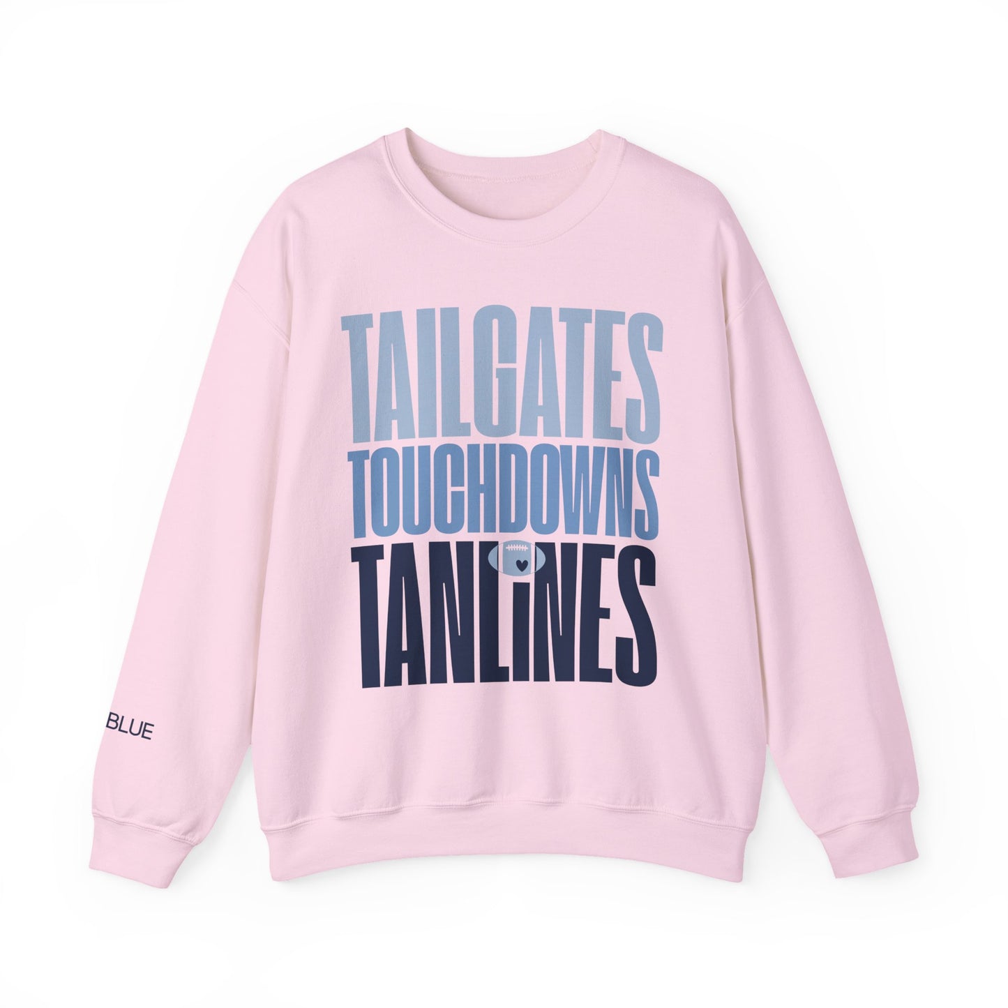 Tailgates, Touchdowns & Tanlines Crewneck – Gameday Shirt for Women – Southern Football Apparel